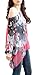 iNewbetter Womens Floral Print Batwing Sleeve Boho Blouse Chiffon Poncho Summer Tunic Tops PP-376