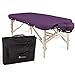 EarthLite Premium Portable Massage Table Package Spirit - Spa-Level Comfort, Deluxe Cushioning incl. Flex-Rest Face Cradle & Strata Face Pillow, Carry Case (30/32” x 73”) - Made in USA, Amethyst
