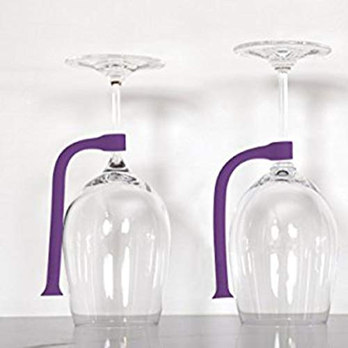 Wine Racks - Nhbr 4pcs Flexible Dishwasher Silicone Glass Bracket Creative Wine Hanging Bar - Of Box Barrel Free Shelf Island Bakers Countertop Hang Mount
