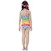 Bigface Up 3PCS Girls Swimsuit Mermaid Tail Swimwear Bikini Set Costume for Swimming