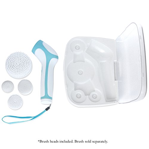 Travel Case for the Skin Cleansing System Facial Brush & Body Care Kit for Women & Men. Includes 4 replacement heads - Large Body Brush, Soft Face Brush, Regular Face Brush and Pumice Stone. (Travel Case)