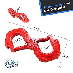 AyA Gear S-Shape Integrated Winch Shackles with
