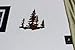 JNJ Metalworks Pine Tree Scene Metal Wall Art Country Rustic Decor