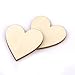 100pcs Blank Heart Embellishments for DIY Crafts 20mm