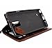 Genuine Oil Leather Case for Samsung Galaxy Note 3 Book Wallet Handmade Id Cards Slots Retro Brown Stylish DavisCase®