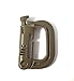 ITW GrimLoc - Locking D-Ring for Molle Gear - Tactical Accessory Locking Carabiner (3 pack) (Coyote Brown)