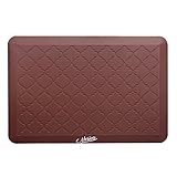 Anti-Fatigue Comfort Mat, NOSIVA Premium Kitchen/Office Standing Desk Mat, Multi-Purpose Design Safe on Most Surfaces, 20 x 30 In (Dark Brown)