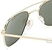 Randolph Aviator Square Sunglasses, 58, 23K Gold, Bayonet, AGX Lenses