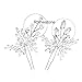 Unicra Wedding Hair Pins Hair Set Jewelry Decorative Wedding Hair Accessories for Brides and Bridesmaids Pack of 2 (Silver)