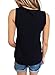 Bdcoco Women's Sleeveless Summer Blouse T Front Strappy Scoop Neck Casual Tank Tops