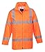 Portwest Waterproof Rain Jacket, Lightweight, Orange, X-Large