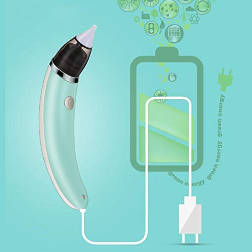 YAVOCOS Baby Nasal Aspirator Electric Safe Hygienic Nose Cleaner with 2 Sizes of Nose Tips and Oral Snot and Booger Sucker for Newborns Boy Girls