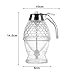 Powstro Honey Dispenser, No-Mess Honey Syrup Dispenser Bee Drip Bottle, Acrylic 200ml
