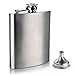 Stainless Steel Hip Flask and Funnel Set, 7 oz - Leak Proof