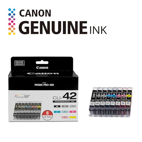 Canon CLI-42 Genuine Eight Color Pack, Compatible with PIXMA PRO-100 Printers