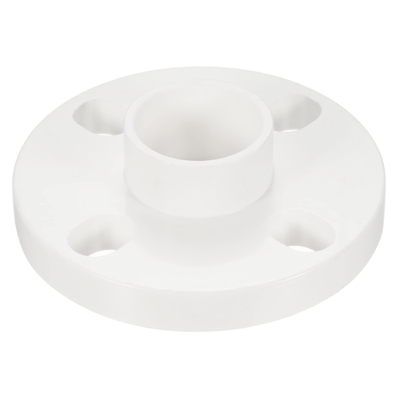 PATIKIL 40mm/1.6 Inch PVC Pipe Fitting, Flange Pipe Socket Coupling Connector for 40mm OD Pipe Connect, White