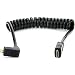 Atomos 11.81"/30cm Coiled Right Angled Micro HDMI to Straight Mini HDMI Cable for Ninja Star