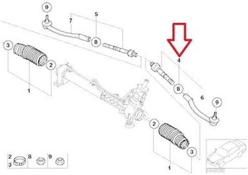 Mini Oem Steering Linkage Tie Rod Assembly Left R50 R53 32 11 6 780 785 Cooper Cooper S Assemblies Tie Rod Ends Parts Zero Profit Www Klevering Com