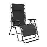 Caravan Sports Infinity Oversized Zero Gravity Chair, Black (Lawn &amp; Patio)