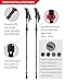 TAC9ER Lightweight Carbon Fiber Folding Trekking Poles - Adjustable Collapsible Walking Sticks with Quick Flip Lock for Hiking, Snowshoeing, Skiing, Camping, Backpacking