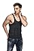 Odoland Men's Body Shaper Slimming Shirt Tummy Vest Thermal Compression Base Layer Slim Muscle Tank Top Shapewear, Gray, L