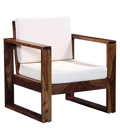 Tg Furniture Solid Wood 1 Seater Sofa For Home Sheesham Wood