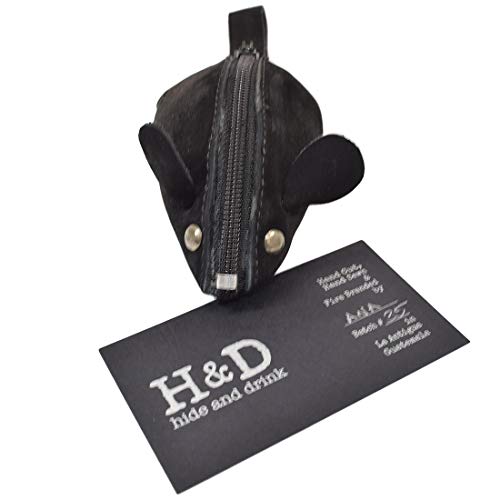 Hide & Drink, Rustic Durable Leather Vintage Coin Pouch For Belt, Cash