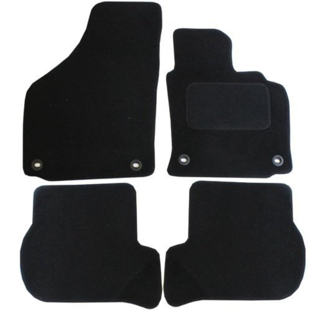 JVL Fully Tailored Rubber Car Mat, Set of 4
