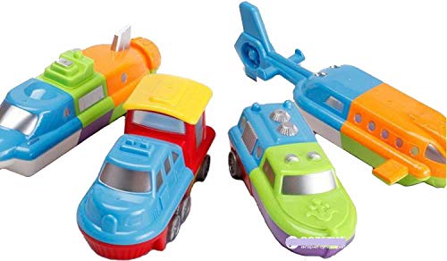 image for Liberty Imports Magnetic Play Vehicles Custom Mix Building Blocks Kit 