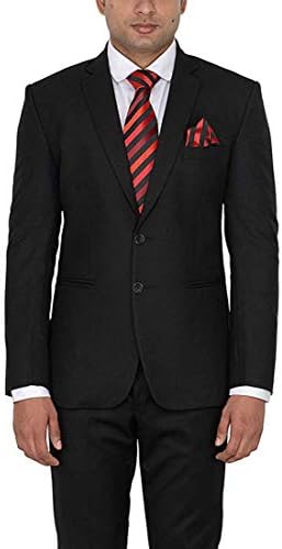 Starina Westend Men's Slim Fit Formal Black Blazer