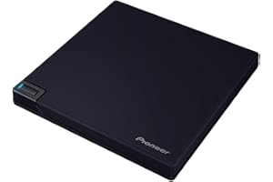 Pioneer Windows 11 Compatible Ultra HD Blu-ray UHDBD Playback (Matte Black) Clamshell Type Blu-ray Drive with USB 3.2 Externa