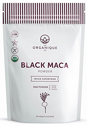 Raw Organic Black Maca Powder - Vitality and Focus Booster for Men & Women - Natural Fertility Blend for Males - Nutrient Rich Superfood, Non-GMO, Vegan, Gluten Free - The Organique Co. - (8 oz)