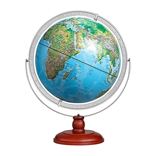 JDXQBLD Practical Globe Large World Globe Creativity Educational Globe 360 Degrees Rotates Geographic World Globe for Home Shelf Desktop Display Beautifully Decor，World Globe Lamp C