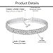 Gudukt Crystal Choker Necklace Silver Wide Rhinestone Choker Necklace for Women