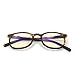 J+S Vision Blue Light Shield Computer Reading/Gaming Glasses - 0.0 Magnification - Anti Blue Light 100% UV Protection - Low Color Distortion Lens, WF1 Glossy Tortoise Frame