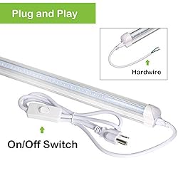 hykolity 8FT LED Shop Light, V Shape Integrated T8