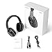 Bluetooth Headphone On Ear Hi-Fi Stereo for PC Mac Cell Phones TV Wireless Headset Built in Mic (Black)