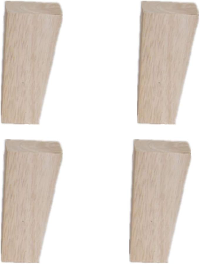 Oak Wood Furniture Legs Table Leg Oblique Cone Sofa Feet Set For 4 Footstools Cabinet Legs Nightstand Replacement Legs With Screws 6cm 15cm Amazon Ca Home Kitchen