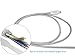 Safergo Lightning Cable for Travel,2-in-1 Rugged [Nylon Braided] iPhone&Micro USB Dual-side Charger for Cellphone, Silver 3.3ft 1Pack