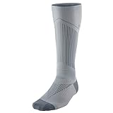 Nike Elite Graduated Compression OTC Running Socks - White/Wolf Grey