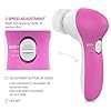 Facial Cleansing Brush [Newest 2021], PIXNOR Waterproof Face Spin Brush with 7 Brush Heads for Deep Cleansing, Gentle…