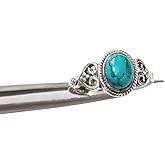 Natural Turquoise Ring, Tibetan Turquoise Ring, December Birthstone, Bohemian Ring Designer, 925 Sterling Silver, Womens Ring, Christmas, Thanksgiving, Statement Jewelry, Natural Gemstone
