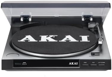 AKAI ATT01U - Tocadiscos USB 2.0, negro