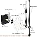 Blisstime High Torque Clock Movement Mechanism Replacement with 12 Inch Long Shaft Spade Hands for Clock Replacement, Repair, DIY