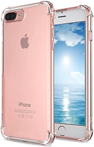 Aooyu Armor Ultra-thin Fashion iphone 7Plus Hard Shell [Crystal Clear] Hard Plastic Back Plate and Soft TPU Air bag Shock Absorption Nude Phone Case, New 5.5'' Apple Protective Case (iphone 7plus)
