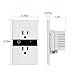 Woocon Smart Outlet that Work With Alexa, Wifi Remote Control In-Wall Socket with Timing Function, No hub Required,Compatible With Echo Dot/Tab/Plus and Google Home