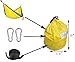 CUTEQUEEN TRADING Single Nest Parachute Nylon Fabric Hammock With Tree straps;Color: Yellow /Grey