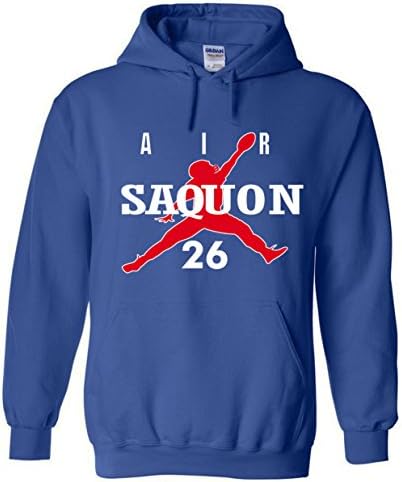 WB SHIRTS Blue New York Saquon Air Hooded Sweatshirt Adult