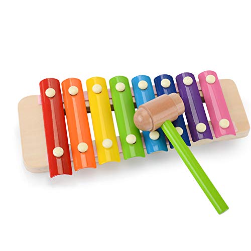 image for KAJA Wooden Pound and Tap Bench with Slide Out Xylophone Durable Pound