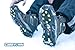 Carryown Ice Cleats, Ice Grips Traction Cleats Grippers Non-Slip Over Shoe/Boot Rubber Spikes Crampons Anti Easy Slip 10 Steel Studs Crampons Slip-on Stretch Footwear + 10 Extra Replacement Studs